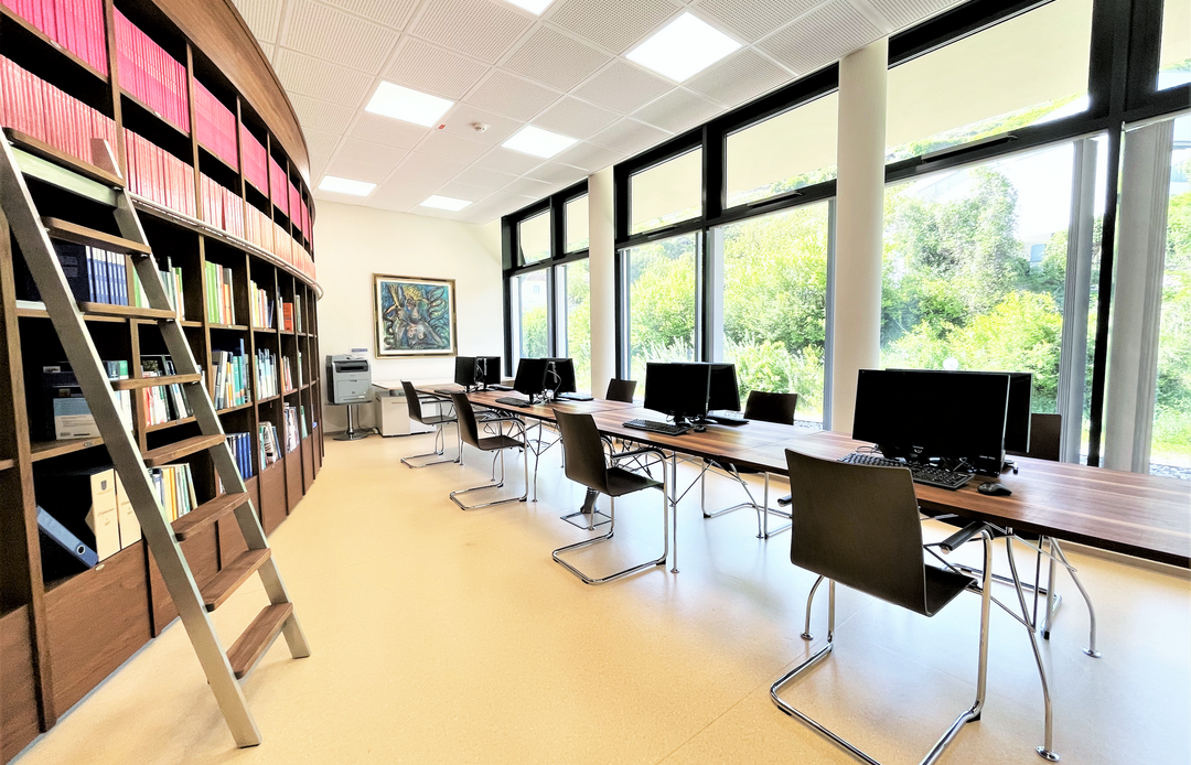 Library in the new building